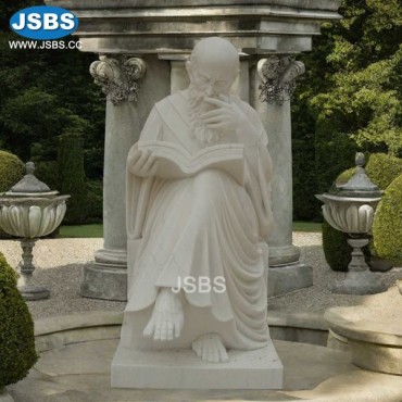 Marble Scholar Sculpture, JS-C003