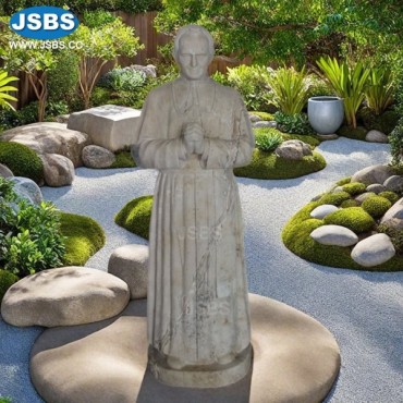 Stone Carved Pope Sculpture, Stone Carved Pope Sculpture