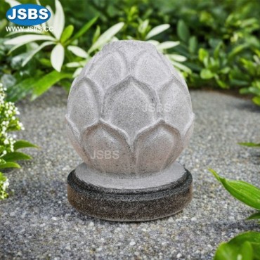 Stone Carved Lotus Top, Stone Carved Lotus Top