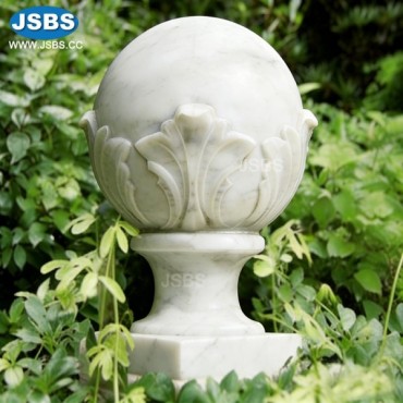 White Marble Ball Ornament, White Marble Ball Ornament