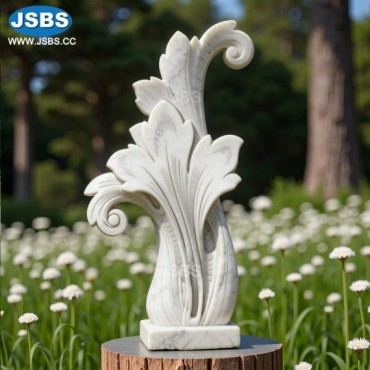 White Marble Leaves ornament, White Marble Leaves ornament