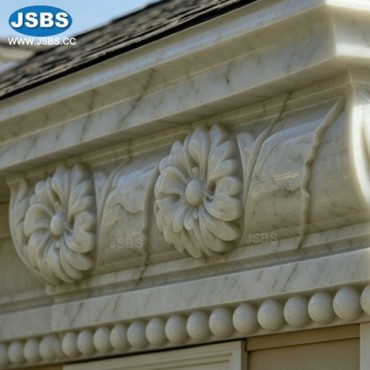 White Marble Roof Cornice, JS-OM096