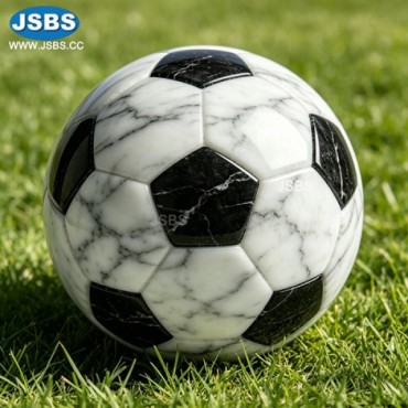 Marble Football Soccer Ball Sculpture, JS-OM098