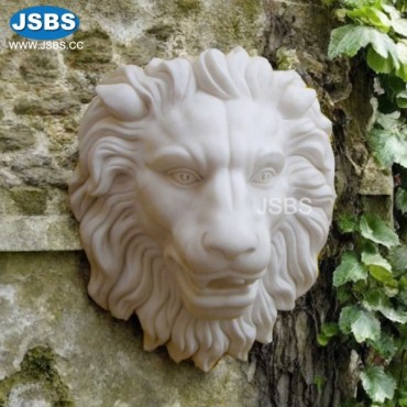 White Lion Head Wall Ornament, White Lion Head Wall Ornament