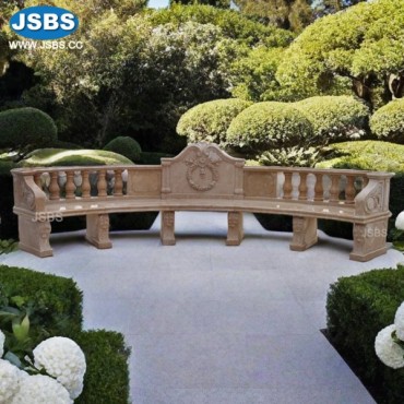 Garden Yellow Marble Long Bench, JS-T009