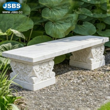 White Marble Stool, js-t196