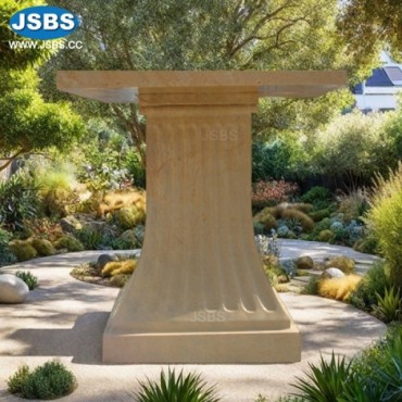 Cream Marble Square Table, Cream Marble Square Table